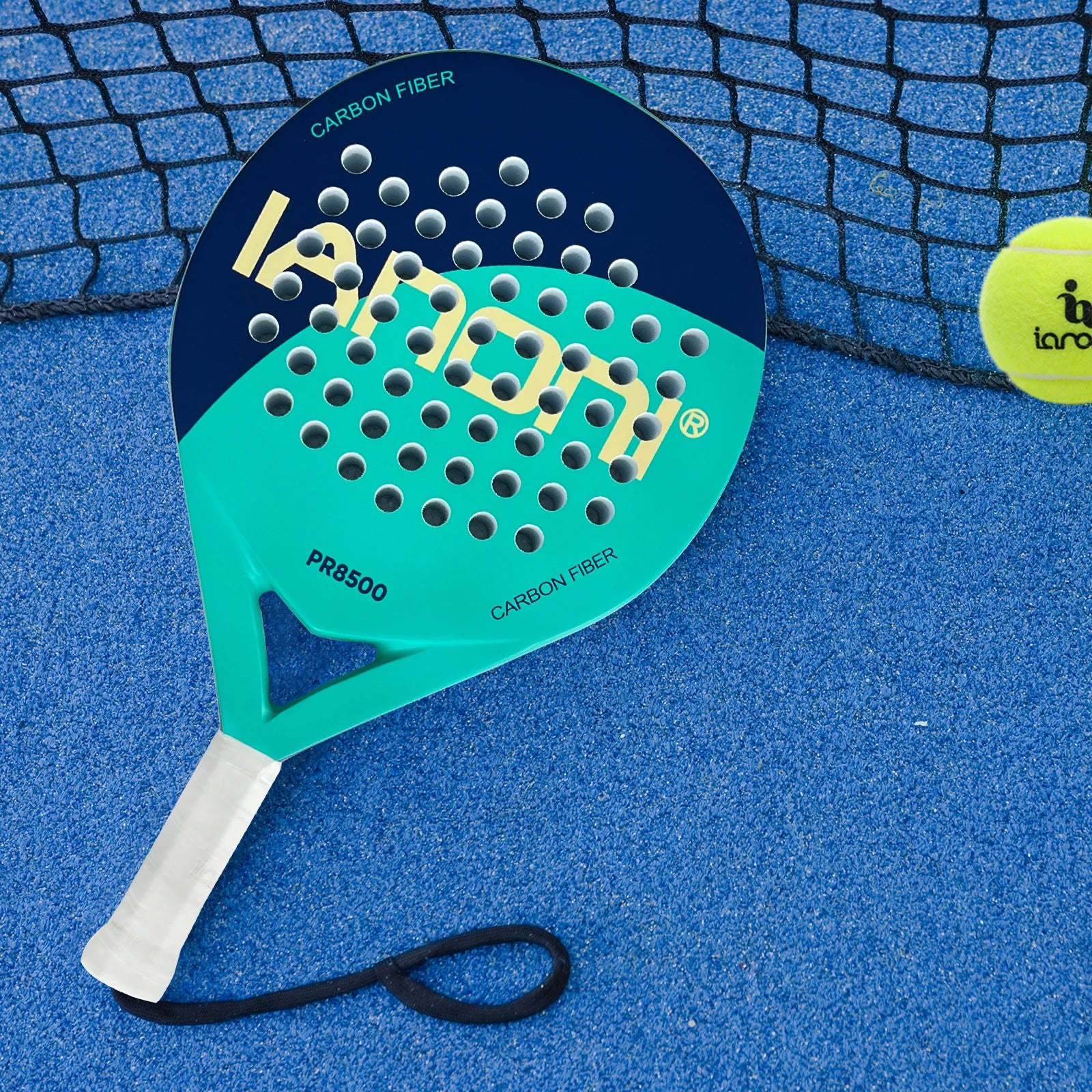 Racket Superfície de fibra de carbono com memória EVA Flex Foam Core