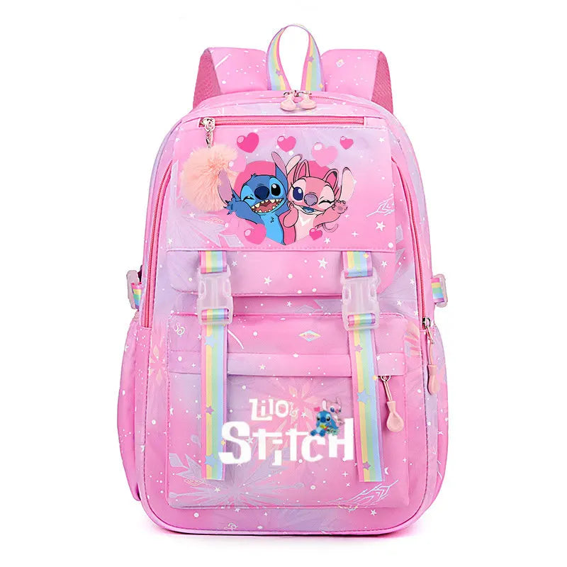Lilo E Stitch Mochila impermeável para Escola Anime cosplay Bolsa Escolar