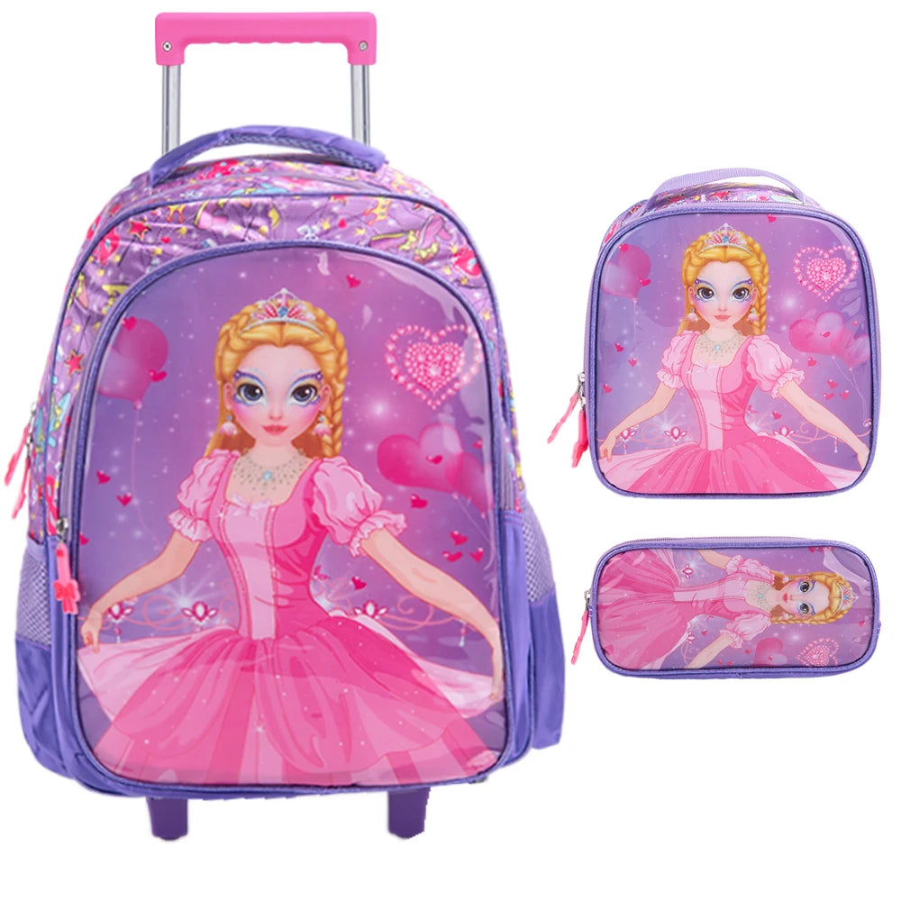 Mochila escolar Bolsa resistente à prova 'água com lancheira e estojo Kit 2025
