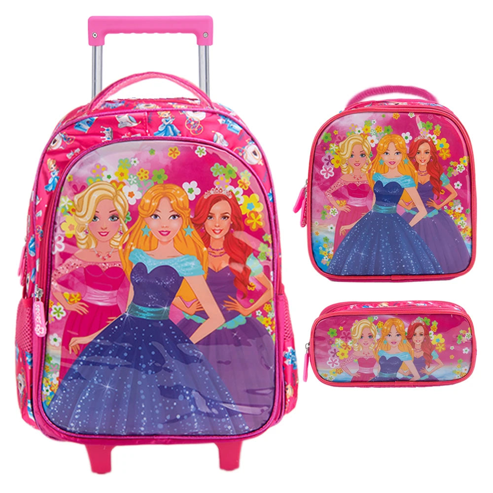 Mochila escolar Bolsa resistente à prova 'água com lancheira e estojo Kit 2025