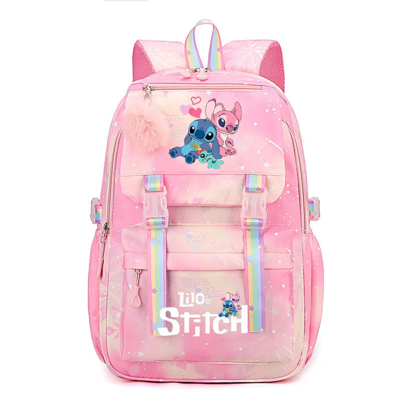 Lilo E Stitch Mochila impermeável para Escola Anime cosplay Bolsa Escolar