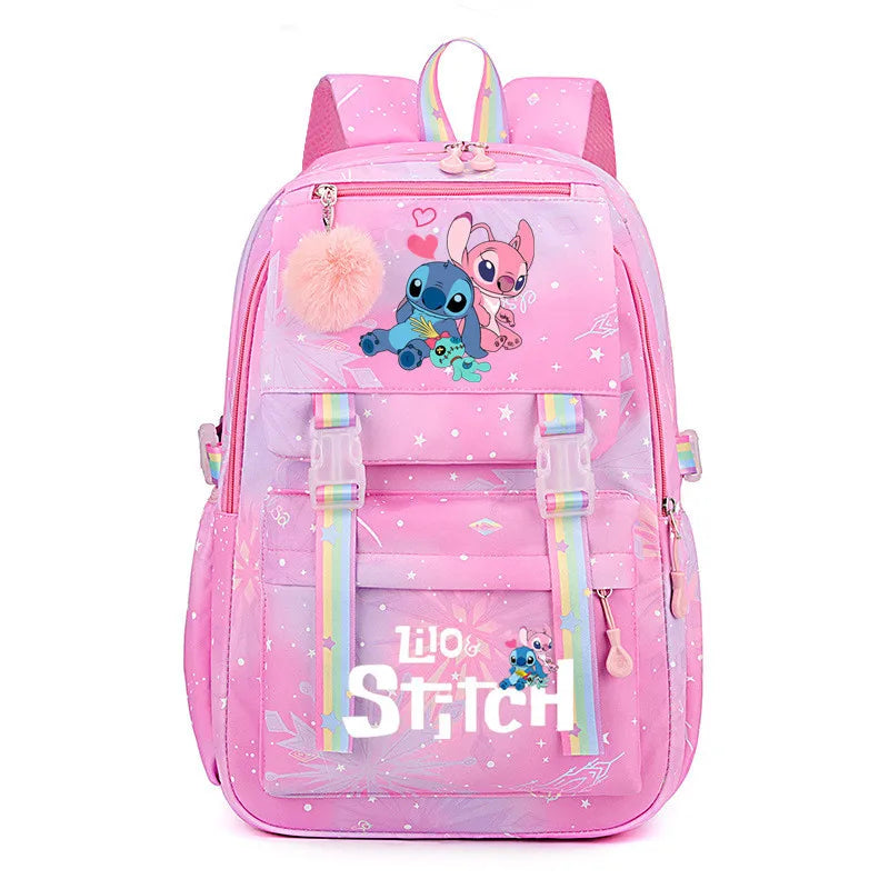 Lilo E Stitch Mochila impermeável para Escola Anime cosplay Bolsa Escolar