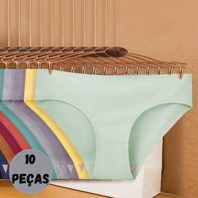 Kit Calcinha De Seda Serena [Compre 5 e Leve 10] Promoção Relâmpago