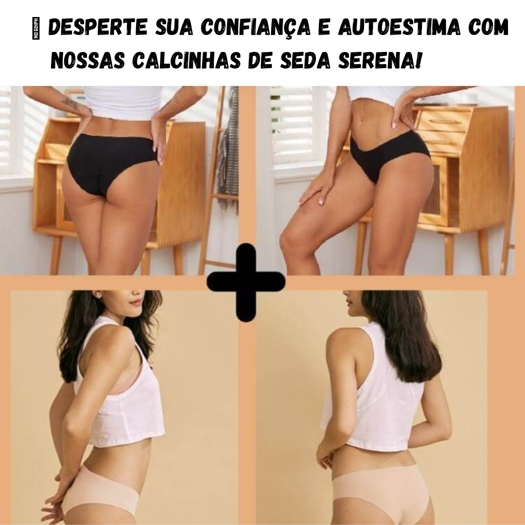 Kit Calcinha De Seda Serena [Compre 5 e Leve 10] Promoção Relâmpago