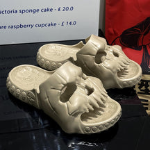 Chinelo Caveira Nuvem Skull Slide Moda Confortável