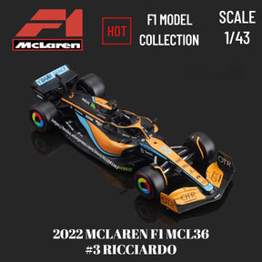 Miniaturas de carros de equipe de Fórmula 1