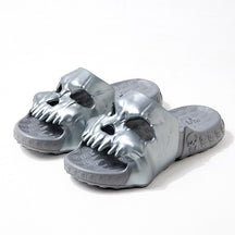 Chinelo Caveira Nuvem Skull Slide Moda Confortável