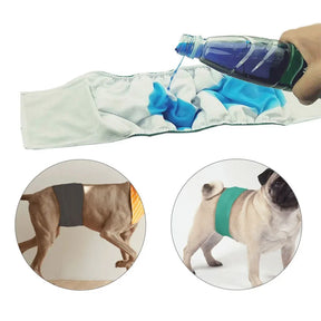 Fralda para cães machos, confortável, macia, reutilizável e lavável, ideal como faixa de barriga oferecendo praticidade e proteção.