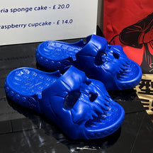 Chinelo Caveira Nuvem Skull Slide Moda Confortável