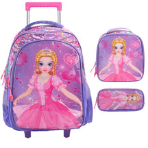 Mochila escolar Bolsa resistente à prova 'água com lancheira e estojo Kit 2025