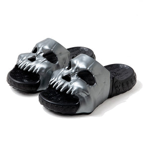 Chinelo Caveira Nuvem Skull Slide Moda Confortável