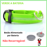 Coleira luminosa para animais de estimação