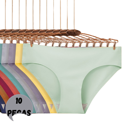 Kit Calcinha De Seda Serena [Compre 5 e Leve 10] Promoção Relâmpago