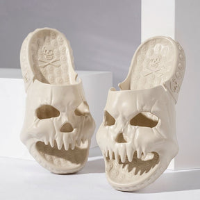 Chinelo Caveira Nuvem Skull Slide Moda Confortável